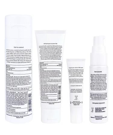 NxN Acne Treatment Kit - 4-Step Clear Skin System with Salicylic Acid, Probiotics, Sulfer & Natural Retinols - Control Blemishes and Breakouts - Face Care Solution Set for All Skin Types - Buy Online on SooperMarket.com