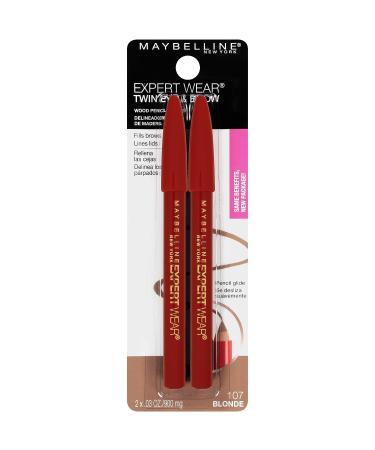 Maybelline New York Expert Wear Twin Eyebrow and Eyeliner Pencils - Light Brown Shade 2 Count - Buy Online on SooperMarket.com