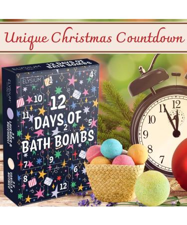 Bath Bomb Advent Calendar 2024-12 Days of Bath Bomb - Christmas Gifts for Women Bath Bombs Gift Set Bath Gift Set Pamper Gifts for Women - Buy Online on SooperMarket.com
