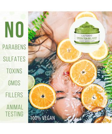 LILY SADO MATCHA MADE IN HEAVEN Green Tea Gel Overnight Face Mask - 4 oz - Clears Pores, Acne, Reduces Pore Size - Gentle for All Skin Types - Buy Online on SooperMarket.com