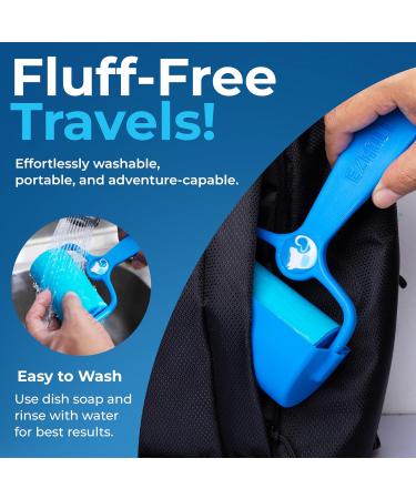Petlovers Ezroll Reusable Lint Roller - Lifelong Adhesive Multi-Purpose Dust & Lint Remover for Clothing Upholstery & Cars - Sustainable & Washable - Buy Online on SooperMarket.com