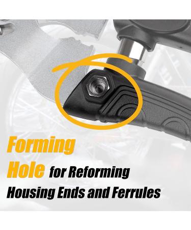 Venzo Heavy Duty 2-in-1 Stainless Steel Cable Cutter Scissors Crimper Tool for Bike Brake MTB Cable Repair - Small Hard Wire - Buy Online on SooperMarket.com