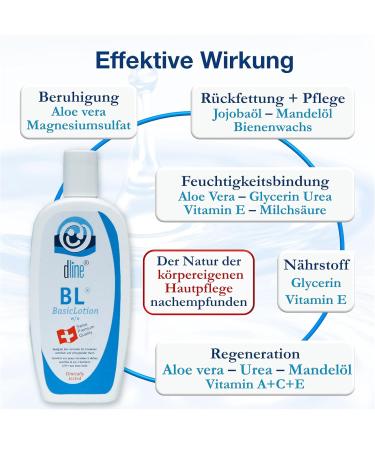 Buy DLINE BL-BASICLOTION Body Lotion 500ml - Moisturizing Cream for Dry Skin with Aloe Vera Beeswax & Jojoba Oil | International Shipping Available - Buy Online on SooperMarket.com