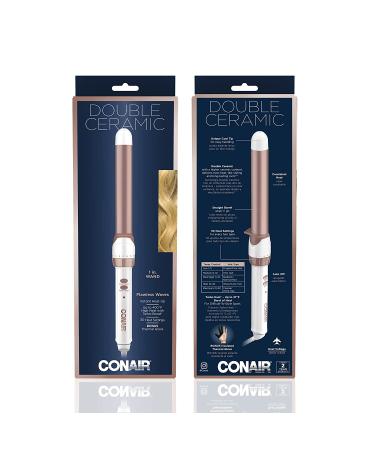 Conair Double Ceramic 1-inch Curling Wand - Create Flawless Waves with Straight Barrel - 1 Inch - Buy Online on SooperMarket.com