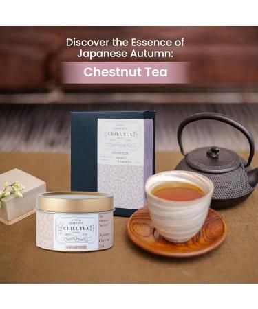 Japanese Chestnut Tea by CHILL TEA Tokyo (30g Loose Leaf)- Japanese Hojicha Loose Leaf Tea Low Caffeine Japanese Green Tea Flavoured Tea- Chestnut Flavour Made in Japan - Buy Online on SooperMarket.com