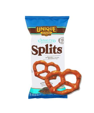 Unique Snacks Unsalted Splits Delicious Vegan Homestyle Baked Certified OU Kosher and Non-GMO 11 Ounce Bag (Pack of 3)