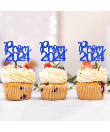 32 Pcs Glitter 2024 Graduation Cupcake Toppers Prom 2024 Cupcake Toppers NO DIY NEEDED 32 PCS Food/Appetizer Picks For Graduation Party Cake Decorations Class of 2024 Set 32 Pieces (Blue) - Buy Online on SooperMarket.com