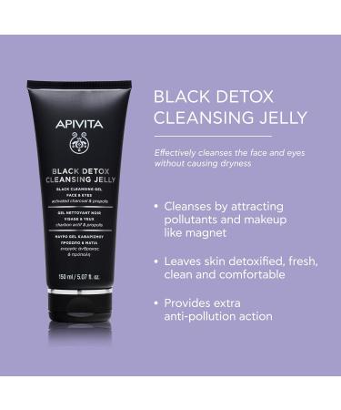 Apivita Black Detox Cleanser 150ml - Purifying Face Wash | Buy Online Internationally - Buy Online on SooperMarket.com