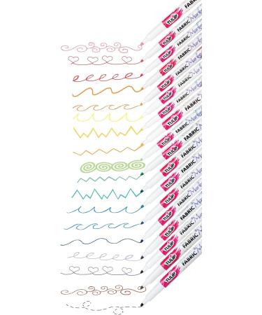 Tulip Permanent Fabric Markers 20 Pack - Nontoxic & Multicolor - Buy Online on SooperMarket.com