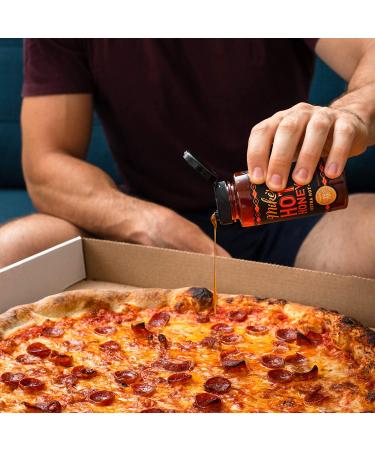Mikes Hot Honey - Extra Hot 10 oz Easy Pour Bottle | Sweetness & Heat with an Extra Kick | 100% Pure Honey | Shelf-Stable & Gluten-Free | Paleo-Friendly | More than Sauce - Buy Online on SooperMarket.com
