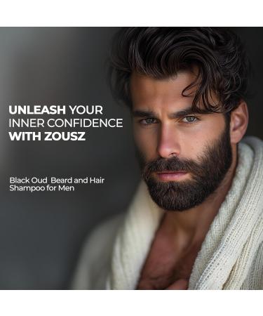 Black Oud Men's Shampoo & Beard Cleaner - Vegan Hypoallergenic Strengthener | 3.38 Fl Oz Pack - Buy Online on SooperMarket.com