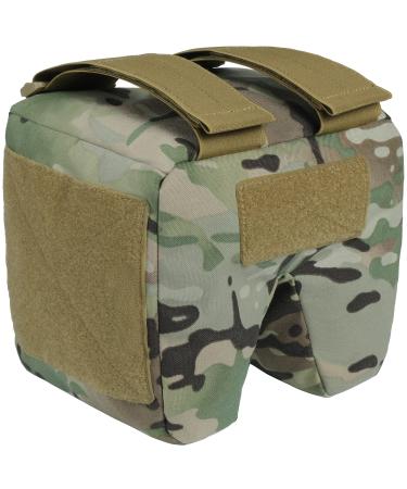 OneTigris Shooting Rest Bag - Shooting Sandbag Gun Rest Bag Front Rear Shooter Squeeze Bags for Rifles Hunting Target Pre-filled - Multicam