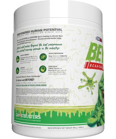 EHP Labs Beyond BCAA Powder Amino Acids Supplement for Muscle Recovery - 8g of Sugar Free BCAAs Amino Acids Post Workout Recovery Powder & 10g of EAA Amino Acids Powder - 60 Servings (Slimer) - Buy Online on SooperMarket.com