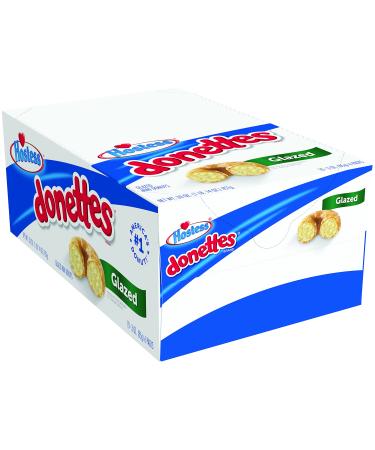 Hostess Donettes Mini Donuts, Glazed, 3.7 Ounce, 10 Count 3.7 Ounce (Pack of 10)