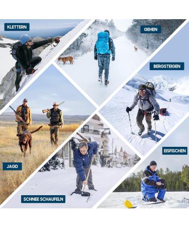 Jateka 24 Teeth Stainless Steel Crampons - Anti-Slip Spikes for Winter Walking Mountaineering & Trail Running - Adult & Kids Size - Buy Online on SooperMarket.com