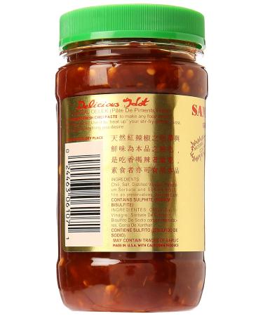 Huy Fong Sambal Oelek Chili Paste - 8oz x 2 Bottles | Authentic Ground Chili Sauce - Buy Online on SooperMarket.com