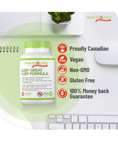 Healthology Sleep-Great Natural Sleep Aid Supplement (30 Capsules) - Buy Online on SooperMarket.com