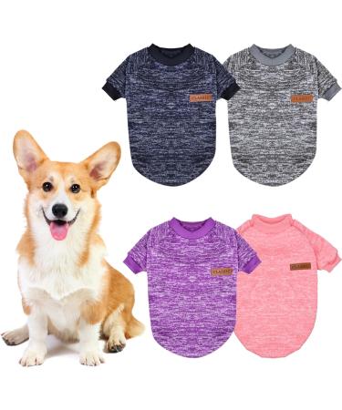 Wisebom 4PCs Winter Dog Sweater Set | Classic Knitting for Small & Medium Dogs | Warm Soft & Easy to Carry - Buy Online on SooperMarket.com