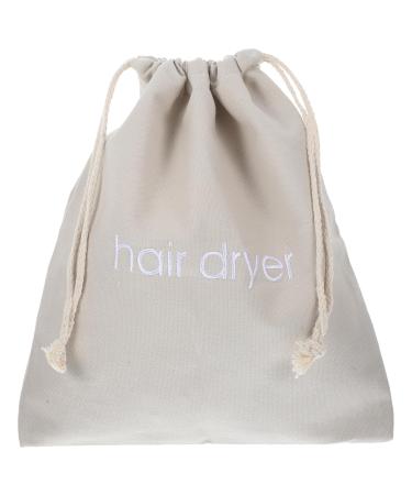 Gogogmee Hair Dryer Storage Bag Hair Dryer Clothes Bag Travel Pouch Travelling Bag Holder Fabric Light Grey