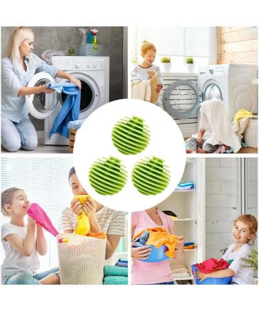 Dryer Balls Laundry - Anti-Winding Machine Ball Soft Washing Balls | TPR Flexible Reusable Softener Ball For Washing Machine Quick Drying Green - Buy Online on SooperMarket.com