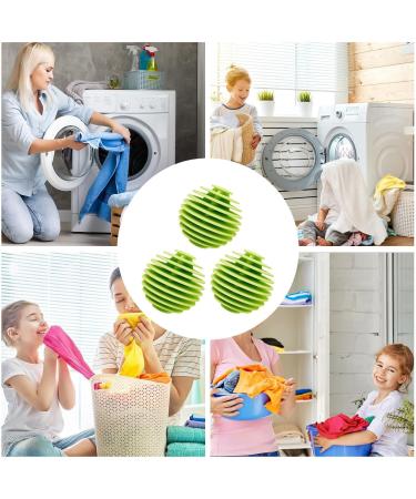 Dryer Balls Laundry Machine Ball Soft Washing Balls Anti-Winding - Softener Ball TPR Reusable Laundry Balls Quick Drying Cleaning Soft Washing Balls Hondony Green - Buy Online on SooperMarket.com