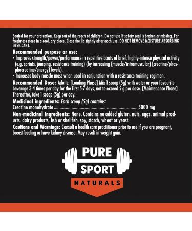 Creatine Monohydrate Powder 900g (180 Servings) | Pure Micronized Creatine Monohydrate 5g per Serving | Keto Friendly Creatine Supplement for Muscle Growth Improves Bodybuilding Performance and Increase Muscle Growth & Energy - Buy Online on SooperMarket.com