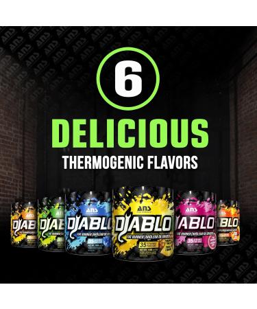 ANS Performance Diablo (35 Servings 4.9 oz) - Energy Powder for Elevated Strength & Stamina - With Added Kinetq Garcinia L Carnitine - Thermogenic Formula - Delicious Flavours(Electric Lime) - Buy Online on SooperMarket.com