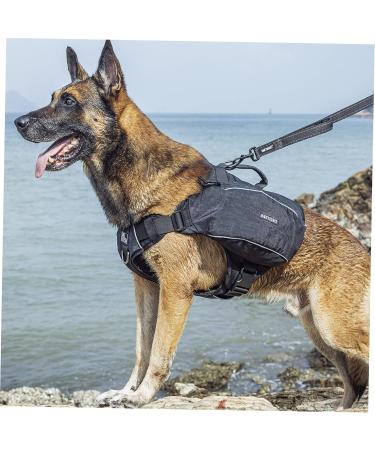 OneTigris CAMELUS Dog Backpack - Tear-Resistant Camping & Hiking Pack for M/L Size Dogs - Lightweight Durable Black - Buy Online on SooperMarket.com