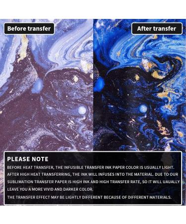 Watercolor Marble Infusible Transfer Ink Sheets - 8pcs/Set 12x12in for Sublimation on T-Shirts, Coasters, and Mugs - Buy Online on SooperMarket.com