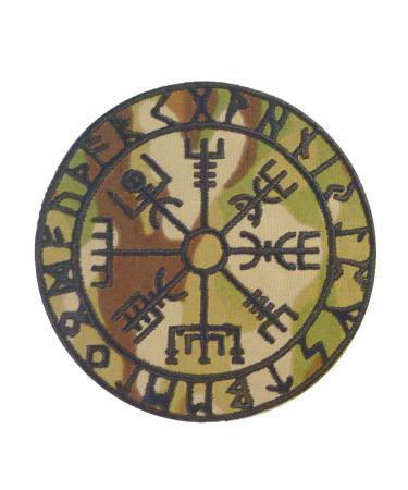 Multicam Vegvisir Viking Compass Norse Rune Morale Scorpion OCP Hook Patch