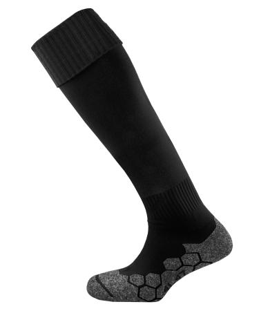 Mitre Division Unisex Kids Junior Football Socks (3 UK - 6 UK) Black