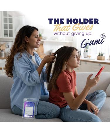 Gumi 1 Inch Large Clear Hair Elastics - 92 Pack of Ouchless No Damage Clear Elastic Hair Bands for Women & Girls - Snag Free Rubber Bands for Bun Ponytail - Ultra Durable Hair Ties - Buy Online on SooperMarket.com