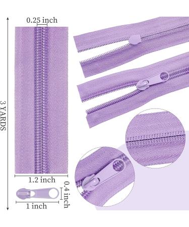 36 Yards 12 Small Nylon Zippers Assorted Colors with 120 Plastic Sliders - Sewing Supplies - Buy Online on SooperMarket.com