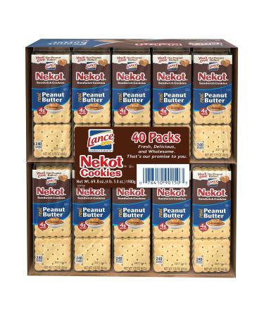 Lance Nekot Peanut Butter Cookies - 1.75 Ounce (Pack of 40)