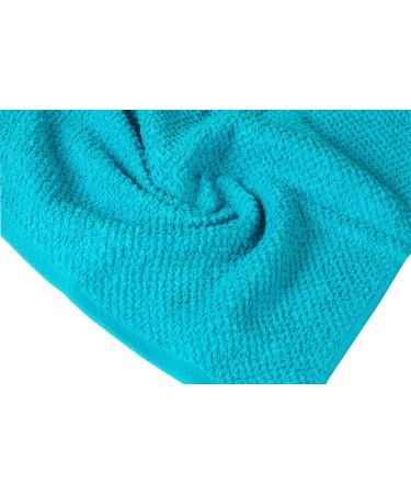 Living Fashions Popcorn Weave Washcloths Set of 8 - Exfoliating 100% Cotton Cloths for Hands, Body, Face - Size 12X12 - Teal, Cream, Taupe - Buy Online on SooperMarket.com