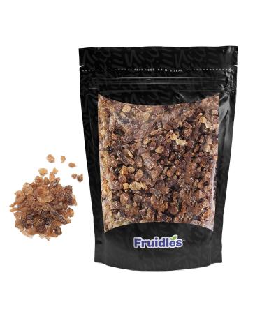 Natural Amber Rock Sugar For Tea and Coffee, Pure Cane Sugar Crystals, Dissolves Quickly, Resealable Bag (Half-Pound)