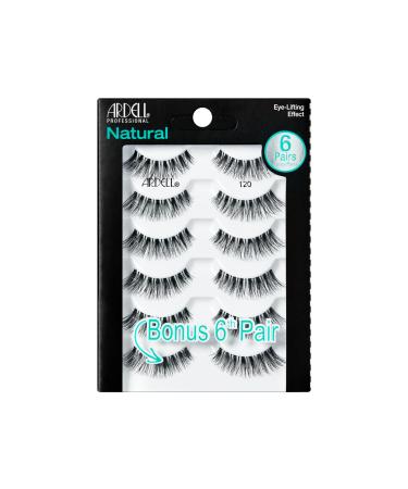Ardell False Eyelashes Natural 120 Black 1 pack (6 pairs per pack)