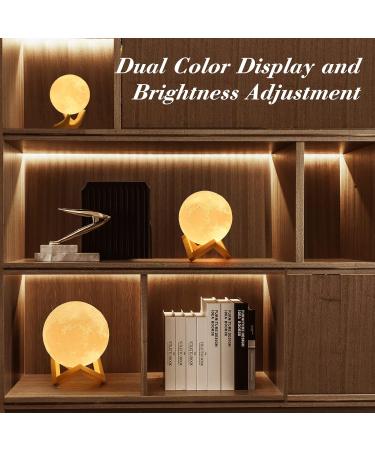 Mydethun 2024 LED 3D Moon Light - 16 Colors Wooden Base Remote Control USB Charging - Perfect Mother's Day Gift & Bedroom Lamp for Kids & Home D cor - Buy Online on SooperMarket.com