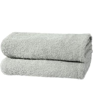 ERINA Cotton Hair Wrap Towel Pack of 2 - Super Soft Twist Turban with Button for Women - Great for Home, Hotels, Salons, Spas - Grey (2 Pack) - Buy Online on SooperMarket.com