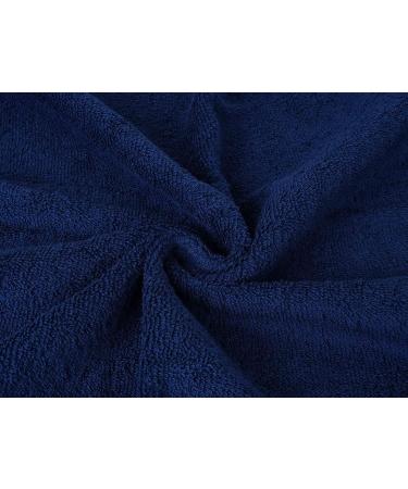 CASA COPENHAGEN 550 GSM 6Pcs Towel Set - Super Soft Egyptian Cotton Towels for Bath, Kitchen & Shower - American Blue & Red - Buy Online on SooperMarket.com