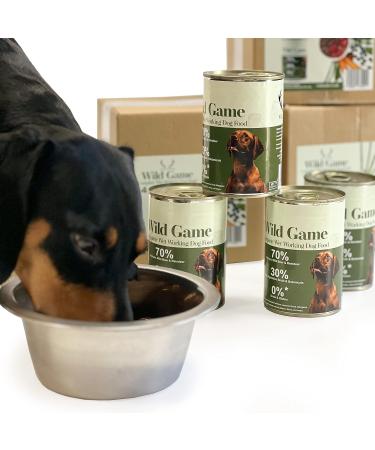 Venison & Wild Boar Mix (4x400g) Plus Medium Size Antler Chew Toy Grain-Free Wet Dog Food for Active Dogs by Wild Antler - Buy Online on SooperMarket.com