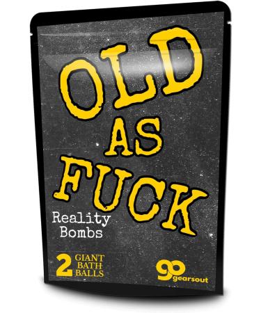 Old As F*ck Bath Bombs - Funny Men's Over The Hill Bath Balls - Handcrafted in USA (2 Count) - Buy Online on SooperMarket.com