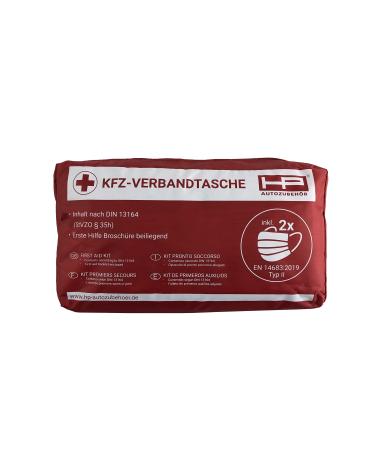 HP Autozubeh r 10049 Car First Aid Kit 2022 NEW First Aid Bag Emergency Kit Car DIN 13164:2022 First Aid Kit Red With Masks