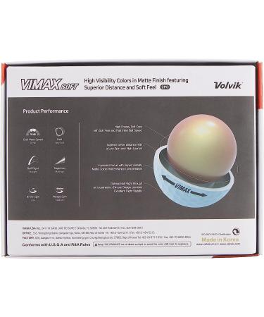 Volvik Vimax Soft Red Golf Balls - Pack of 12 - Buy Online on SooperMarket.com