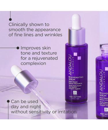 Andalou Naturals Plant Based Retinol Rejuvenating Serum - 1 Oz - Buy Online on SooperMarket.com