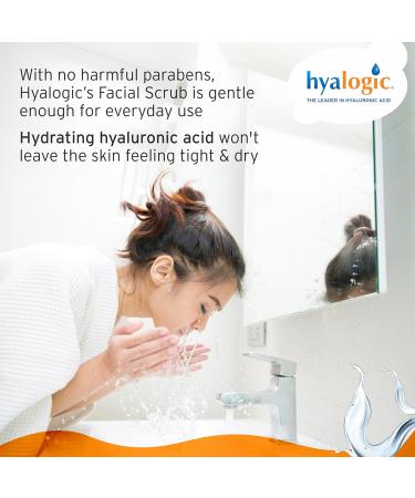 Hyalogic Episilk Facial Scrub - Gentle Exfoliating Face Wash with Hydrating Hyaluronic Acid | Daily Deep Cleanser & Makeup Remover - 130g - Buy Online on SooperMarket.com