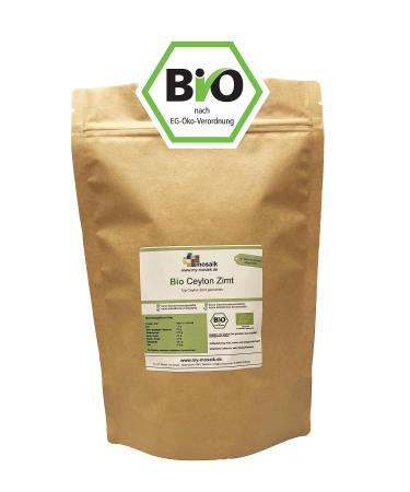 Organic Ceylon Cinnamon 1000g - Type Ceylon - Premium quality reduced germ gluten -free lactose -free laboratory test vegan cinnamon 100% natural gently dried (1000g) 1 kg (1 Pack)