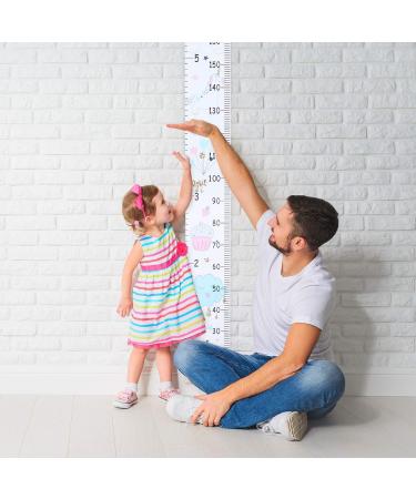 Heyu-Lotus Kids Height Chart 200X20CM | Unicorn 2 | Wall Hanging Growth Chart for Boys and Girls | Removable Canvas and Wood Measuring Ruler | Children Bedroom Decoration - Buy Online on SooperMarket.com
