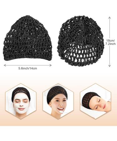 4Pcs Crochet Hair Nets for Sleeping - Soft Rayon Knit Snood Hat Mesh Hair Net - Hair Accessories 5.6in*5.6in - Buy Online on SooperMarket.com