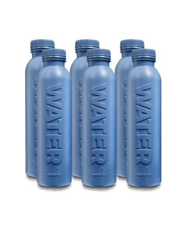 Bottle Up Reusable Water Bottle Filled with English Still Spring Water 6 x 500ml Stone Blue Plant-based Bottle BPA Free Eco Friendly Bottle of Water Stone Blue 6 x 500ml